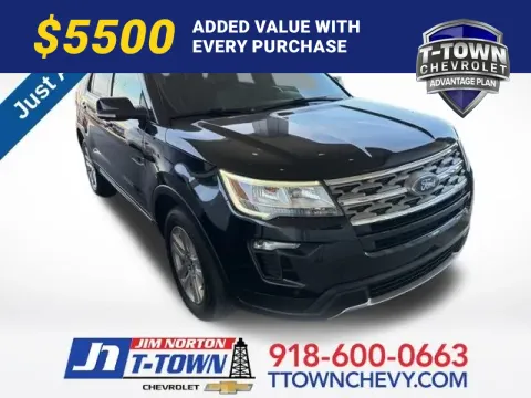 Black 2018 Ford Explorer XLT for sale in Tulsa, OK