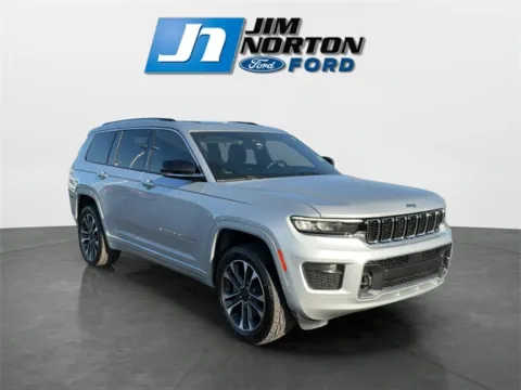 Silver 2021 Jeep Grand Cherokee L Overland for sale in Broken Arrow, OK