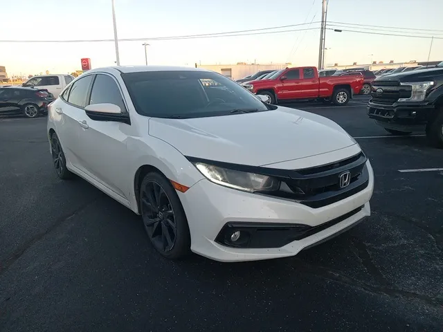 White 2019 Honda Civic Sport for sale in Broken Arrow, OK