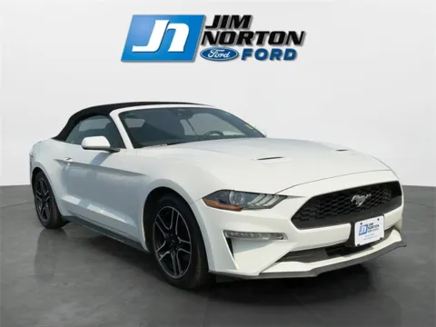 White 2022 Ford Mustang EcoBoost Premium for sale in Broken Arrow, OK