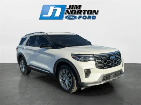 White 2025 Ford Explorer Platinum for sale in Broken Arrow, OK