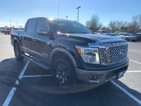 Black 2017 Nissan Titan Platinum Reserve for sale in Broken Arrow, OK