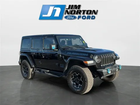 Black 2021 Jeep Wrangler Unlimited Rubicon 4xe for sale in Broken Arrow, OK