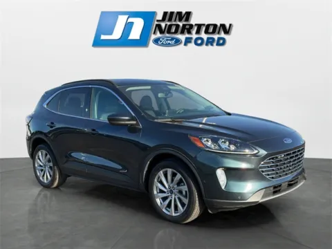 Blue 2022 Ford Escape Hybrid Titanium for sale in Broken Arrow, OK