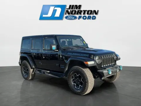 Black 2021 Jeep Wrangler Unlimited Rubicon 4xe for sale in Broken Arrow, OK