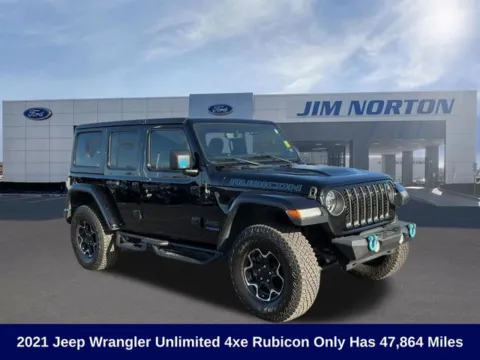 Black 2021 Jeep Wrangler Unlimited Rubicon 4xe for sale in Broken Arrow, OK