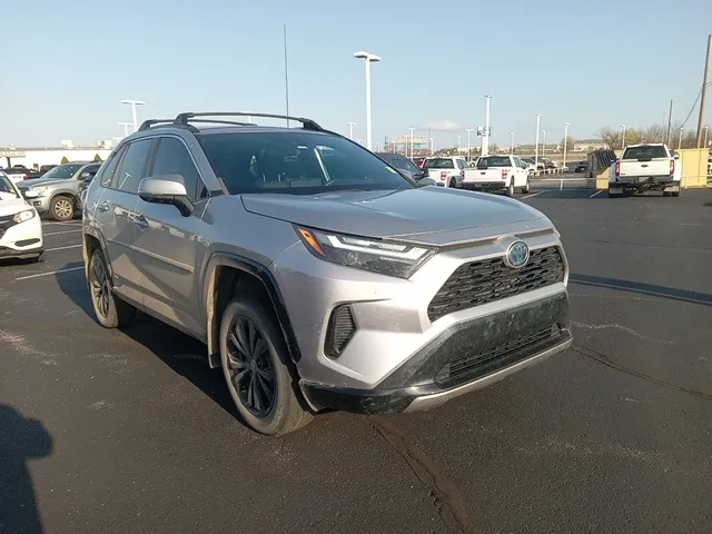Silver 2023 Toyota RAV4 Hybrid SE for sale in Broken Arrow, OK