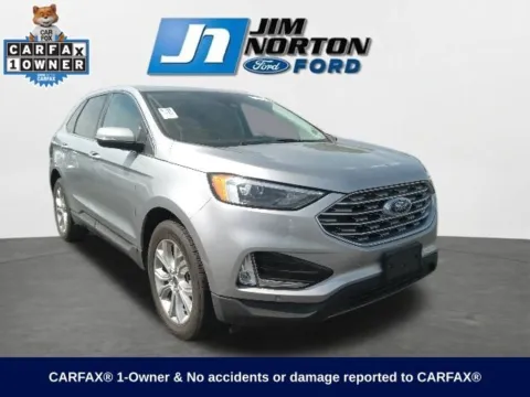 Silver 2024 Ford Edge Titanium for sale in Broken Arrow, OK
