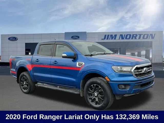 Blue 2020 Ford Ranger Lariat for sale in Broken Arrow, OK