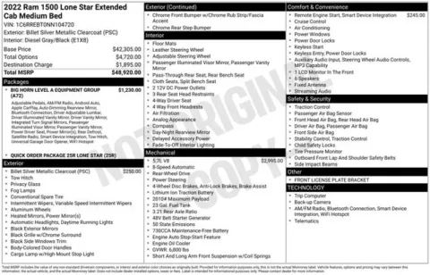 More photos of 2022 Ram 1500 Big Horn/Lone Star at Jim Norton Ford, OK