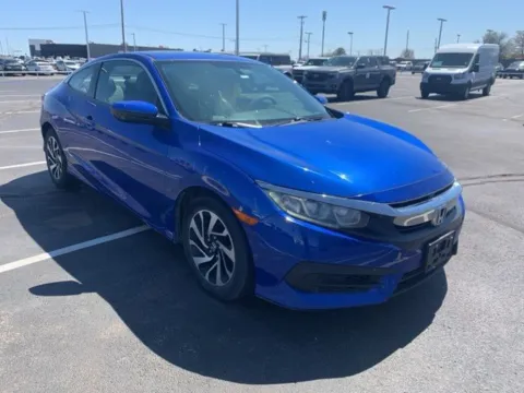 Blue 2018 Honda Civic LX-P for sale in Broken Arrow, OK