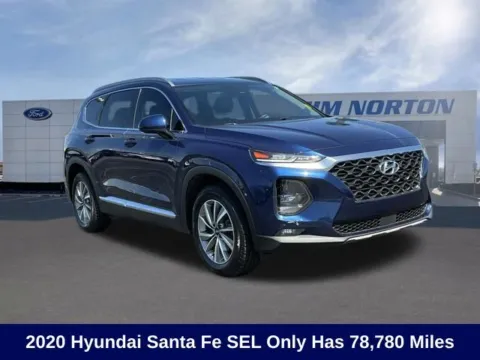 Blue 2020 Hyundai Santa Fe SEL for sale in Broken Arrow, OK