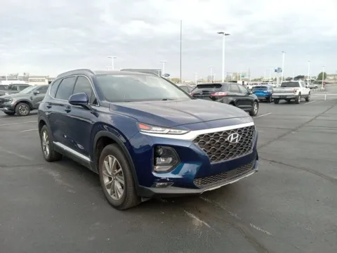 Blue 2020 Hyundai Santa Fe SEL for sale in Broken Arrow, OK