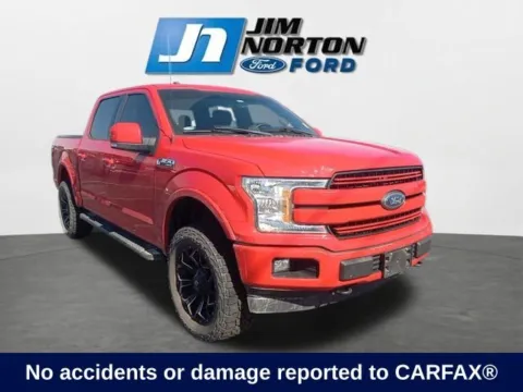 Red 2018 Ford F-150 Lariat for sale in Broken Arrow, OK