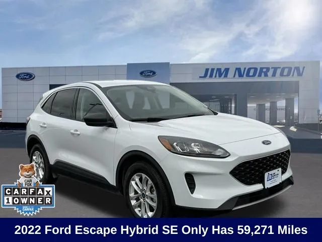 White 2022 Ford Escape Hybrid SE for sale in Broken Arrow, OK