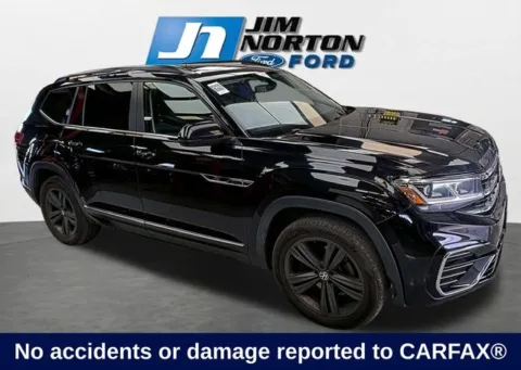 Black 2021 Volkswagen Atlas 3.6L V6 SE w/Technology R-Line for sale in Broken Arrow, OK