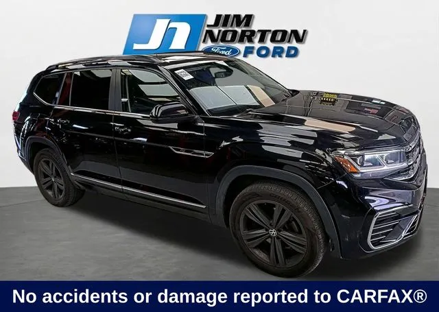 Black 2021 Volkswagen Atlas 3.6L V6 SE w/Technology R-Line for sale in Broken Arrow, OK