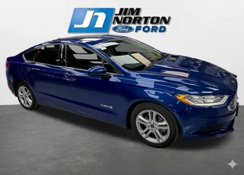 Blue 2018 Ford Fusion Hybrid SE for sale in Broken Arrow, OK