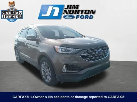 Gray 2019 Ford Edge Titanium for sale in Broken Arrow, OK