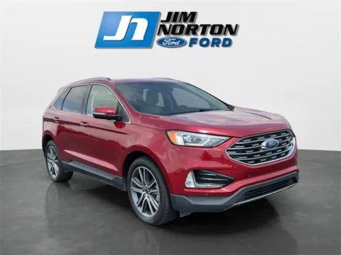 Red 2021 Ford Edge Titanium for sale in Broken Arrow, OK