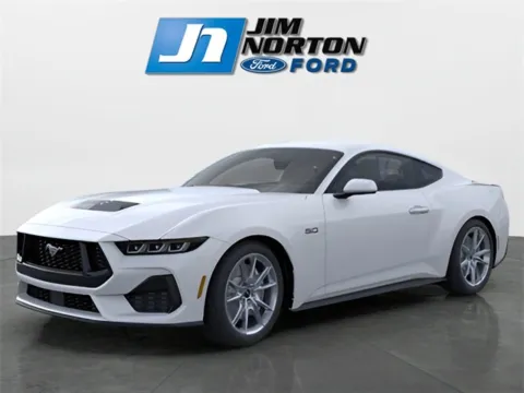 White 2025 Ford Mustang GT Premium for sale in Broken Arrow, OK