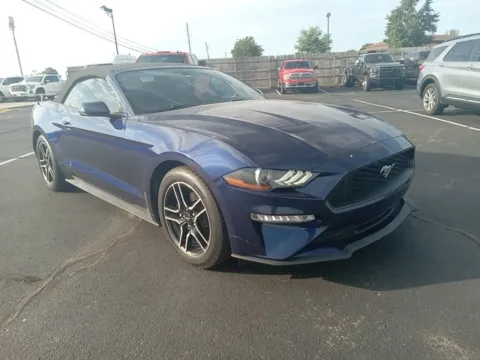 Blue 2018 Ford Mustang EcoBoost Premium for sale in Broken Arrow, OK