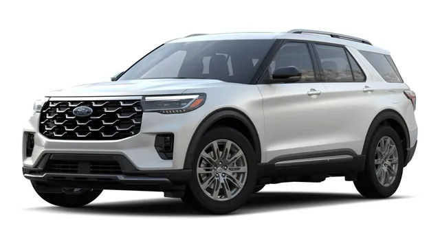White 2025 Ford Explorer Platinum for sale in Broken Arrow, OK