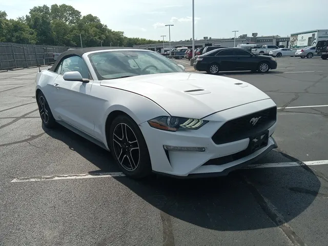 White 2022 Ford Mustang EcoBoost Premium for sale in Broken Arrow, OK