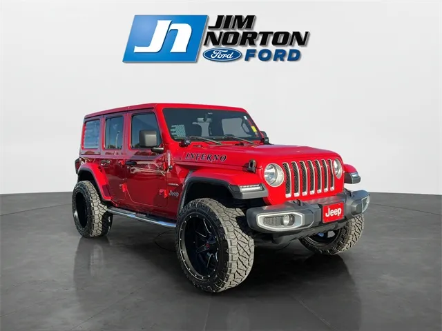 Red 2020 Jeep Wrangler Unlimited Sahara for sale in Broken Arrow, OK