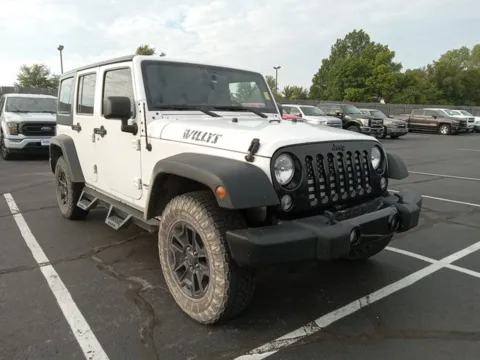 White 2015 Jeep Wrangler Unlimited Willys for sale in Broken Arrow, OK