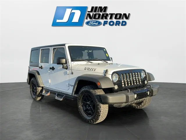 White 2015 Jeep Wrangler Unlimited Willys for sale in Broken Arrow, OK