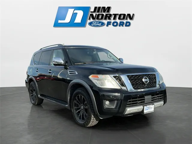 Black 2017 Nissan Armada Platinum for sale in Broken Arrow, OK