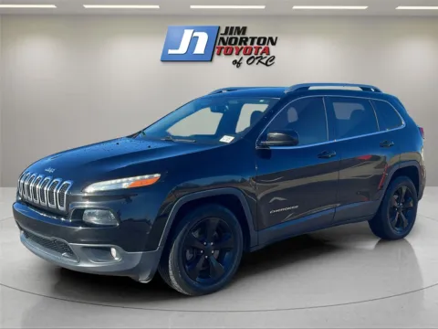 Black 2016 Jeep Cherokee Latitude for sale in Oklahoma City, OK