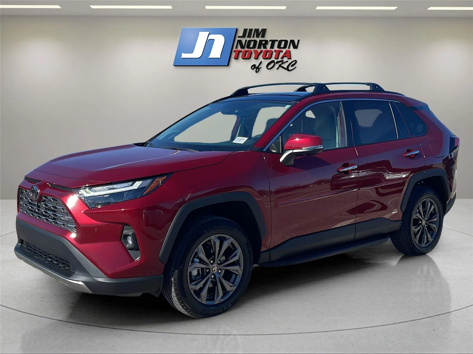 Red 2025 Toyota RAV4 Hybrid Limited for sale in Oklahoma City, OK