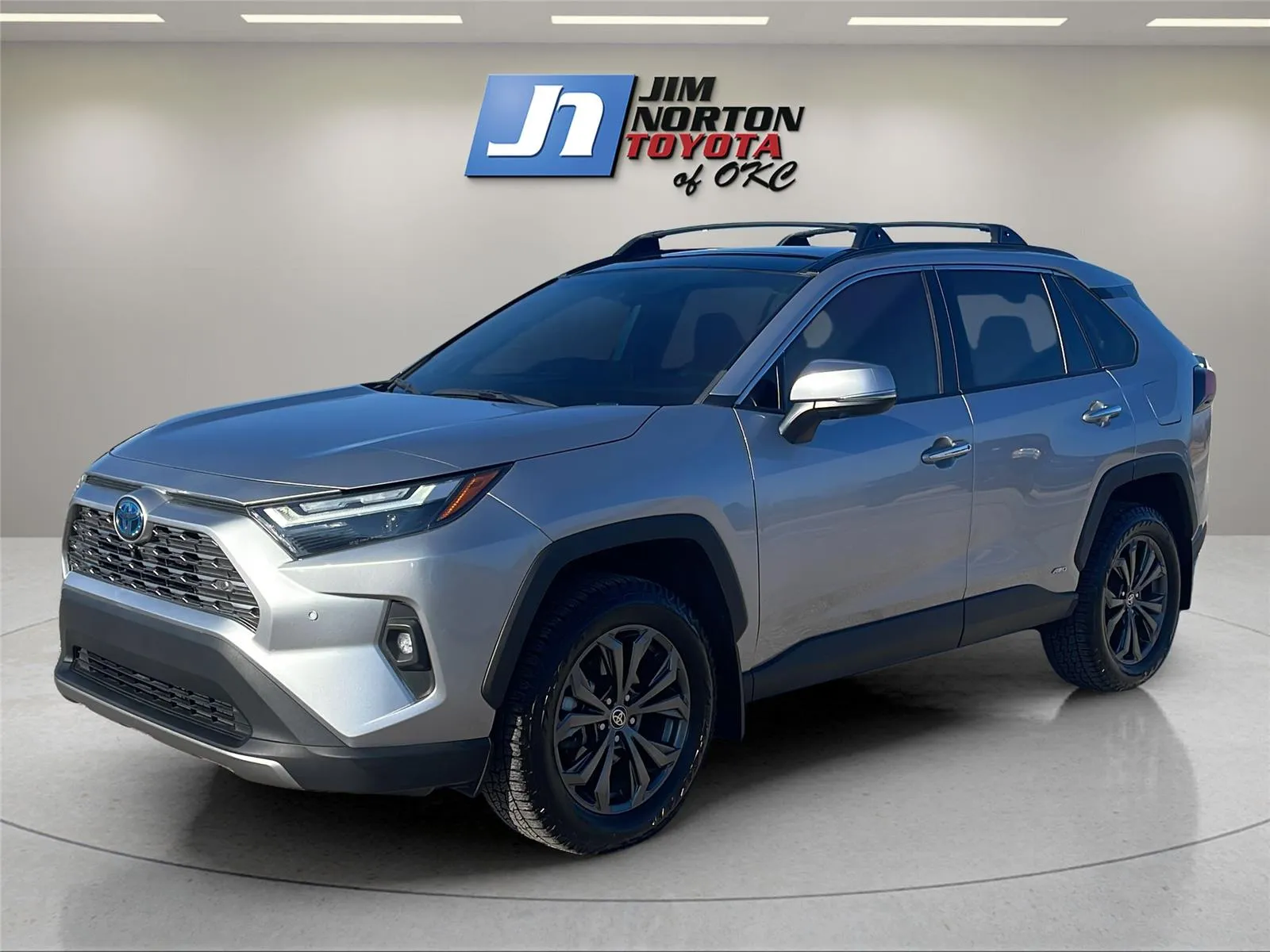 Silver 2023 Toyota RAV4 Hybrid Limited for sale in Oklahoma City, OK