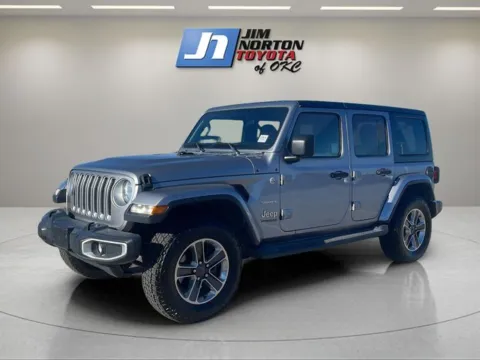 Silver 2020 Jeep Wrangler Unlimited Sahara for sale in Oklahoma City, OK