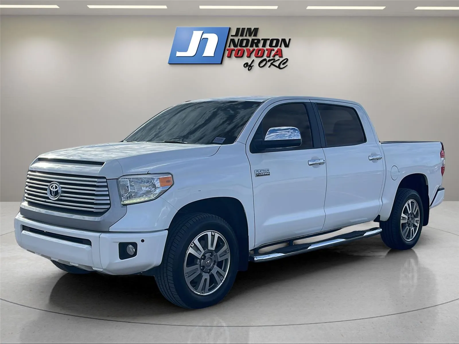 White 2017 Toyota Tundra Platinum for sale in Oklahoma City, OK