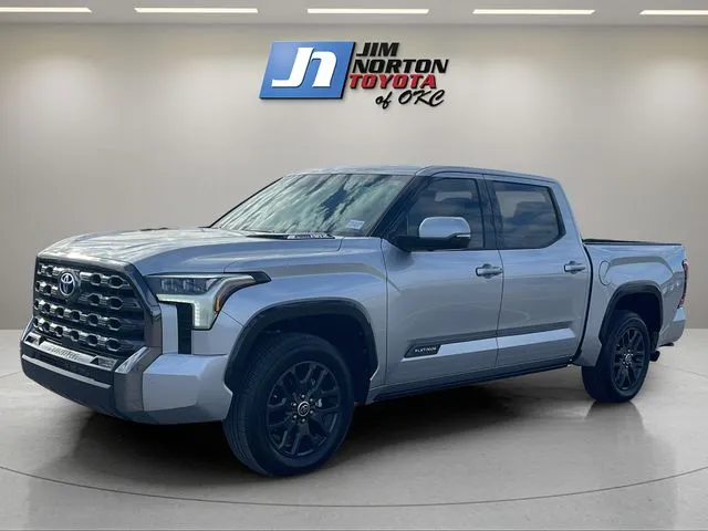 Silver 2023 Toyota Tundra Hybrid Platinum for sale in Oklahoma City, OK