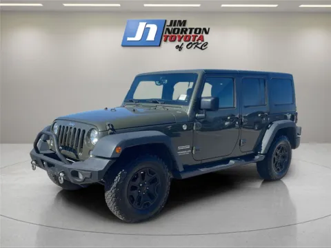 Green 2015 Jeep Wrangler Unlimited Sport for sale in Oklahoma City, OK