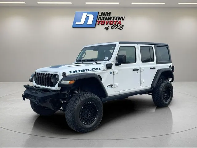 White 2024 Jeep Wrangler Rubicon 4xe for sale in Oklahoma City, OK