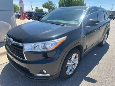 Black 2015 Toyota Highlander Limited Platinum V6 for sale in Oklahoma City, OK