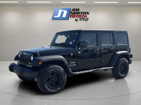 Black 2018 Jeep Wrangler JK Unlimited Sport for sale in Oklahoma City, OK