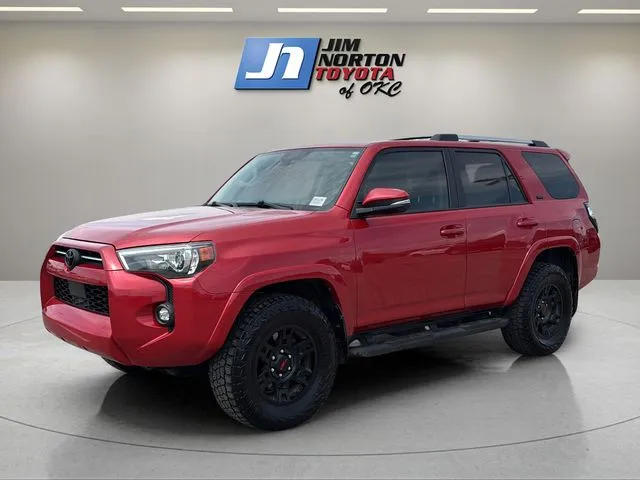 Red 2021 Toyota 4Runner SR5 Premium for sale in Oklahoma City, OK