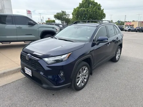 Blue 2023 Toyota RAV4 XLE Premium for sale in Oklahoma City, OK