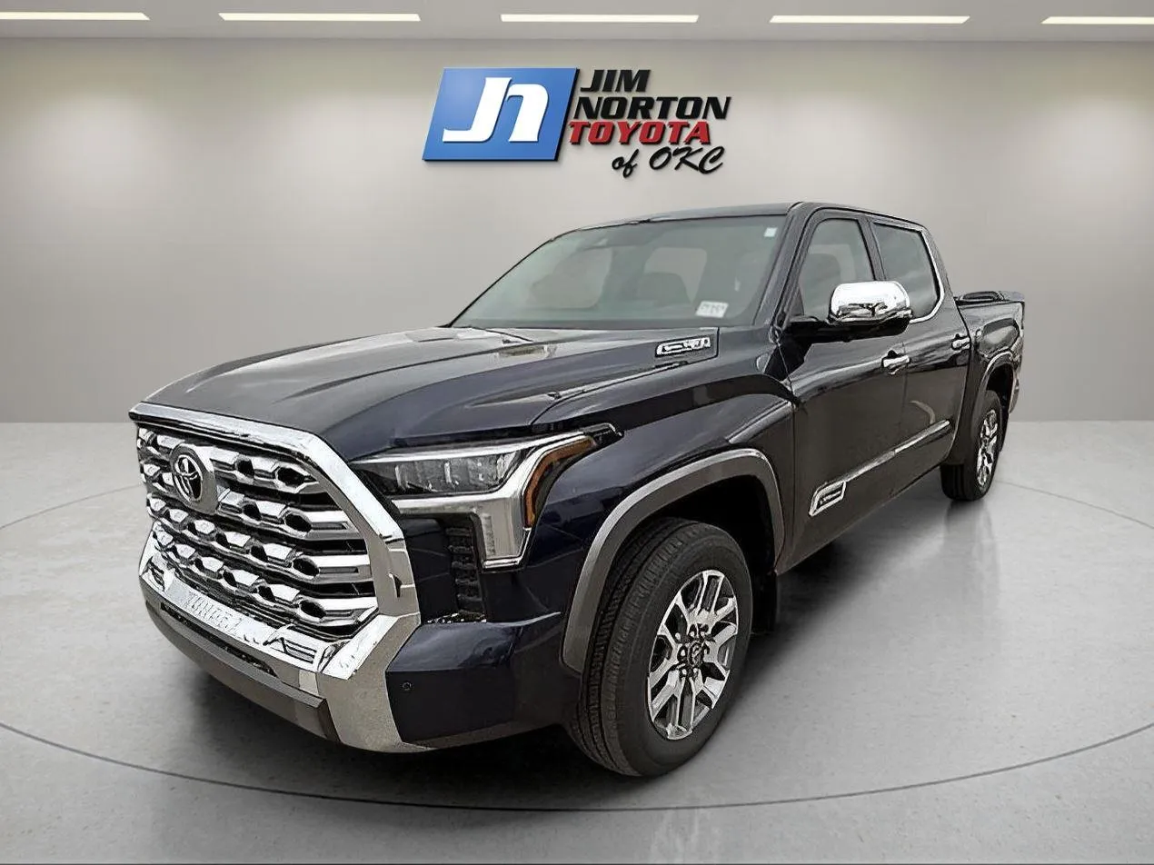 Blue 2025 Toyota Tundra 1794 Edition Hybrid for sale in Oklahoma City, OK