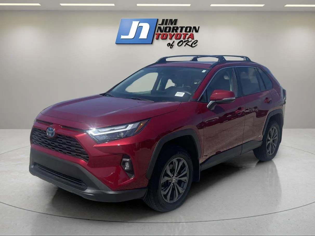Red 2024 Toyota RAV4 Hybrid XLE Premium for sale in Oklahoma City, OK