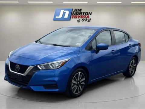 Blue 2021 Nissan Versa SV for sale in Oklahoma City, OK