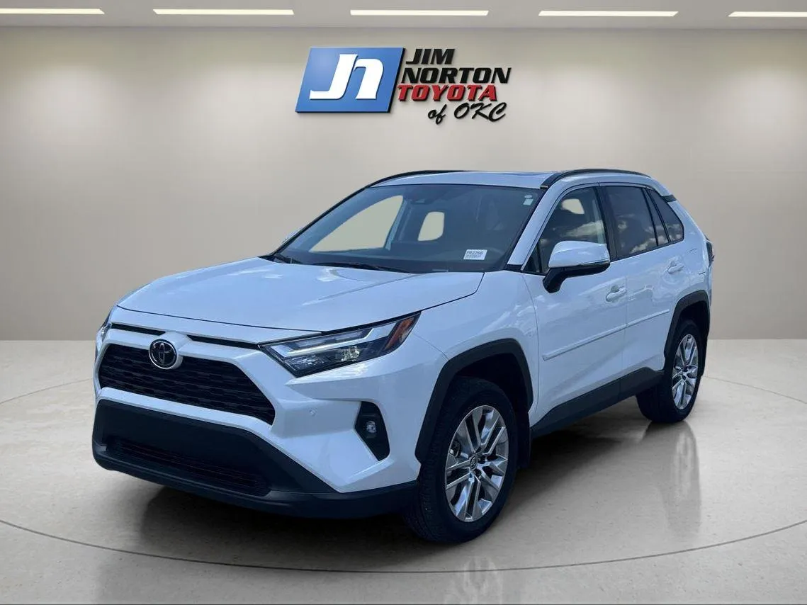 White 2024 Toyota RAV4 XLE Premium for sale in Oklahoma City, OK