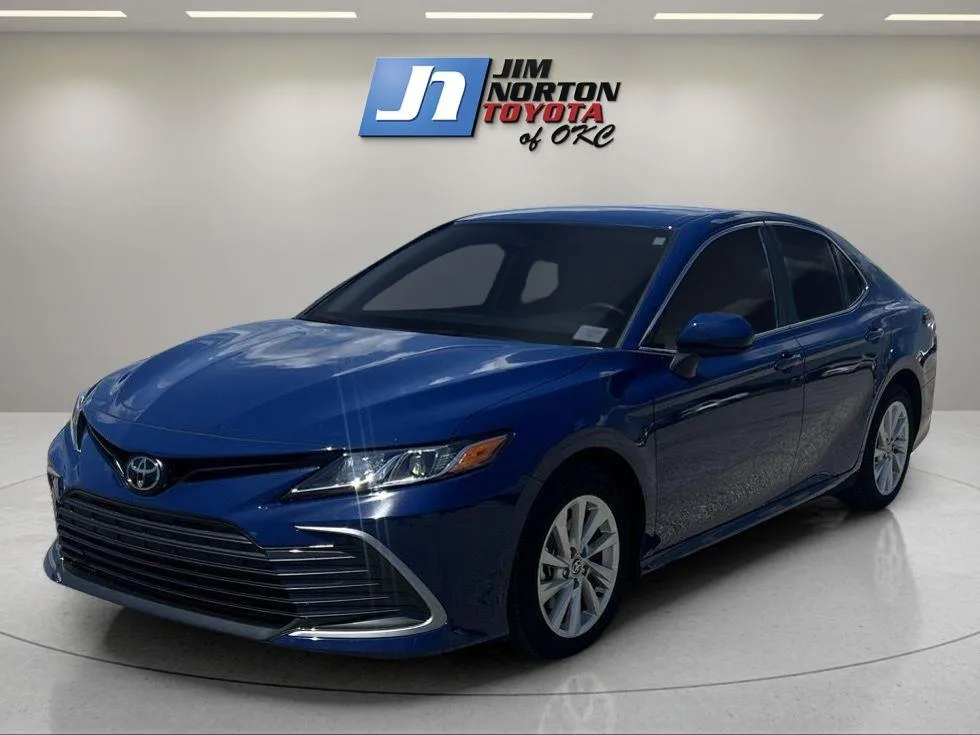 Blue 2024 Toyota Camry LE for sale in Oklahoma City, OK