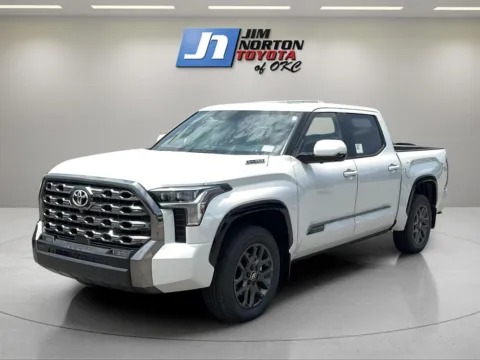 White 2025 Toyota Tundra Platinum Hybrid for sale in Oklahoma City, OK